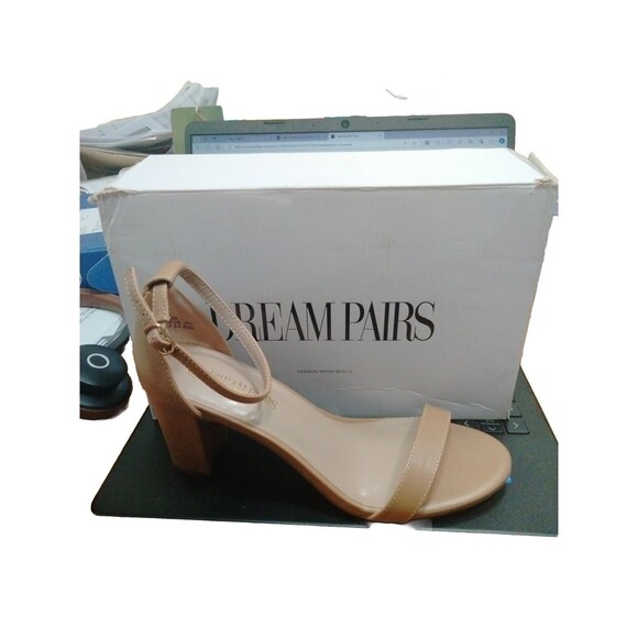 DREAM PAIRS Women's Open Toe Ankle Strap Low Block Chunky Heels Sandals Party - Picture 1 of 1